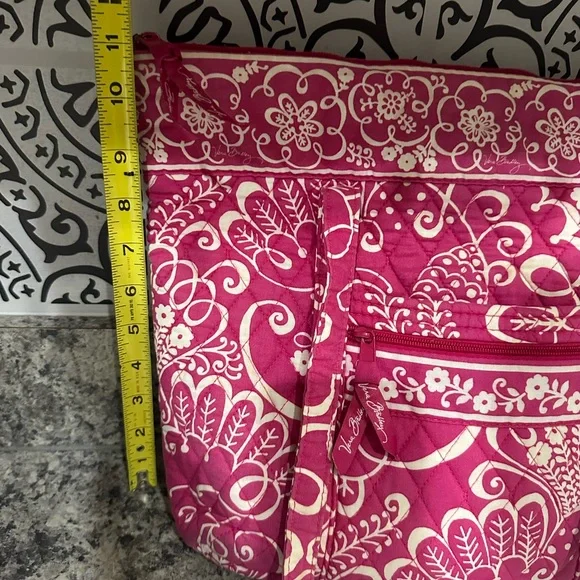 Vera Bradley Tote Bag Fabric Pink and White Floral Pattern - Picture 10 of 11